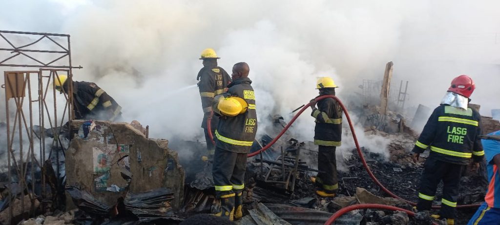 Fire Razes Auto Parts Market In Apapa