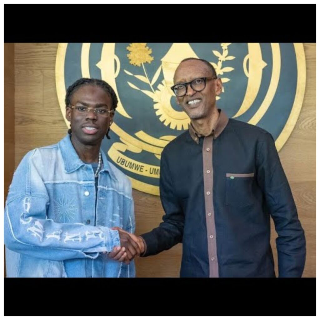 Rema Meets Rwandan President Paul Kagame