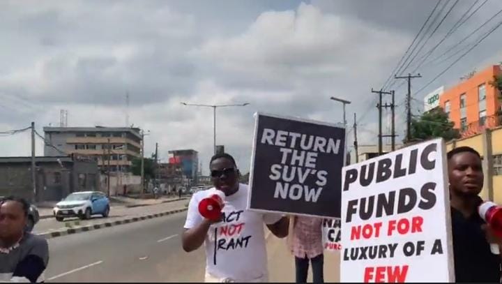 Youths Protest Against Purchasing SUVs For Lawmakers