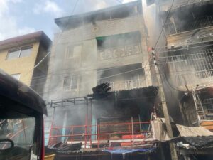 Fire Razes Three Buildings In Lagos State