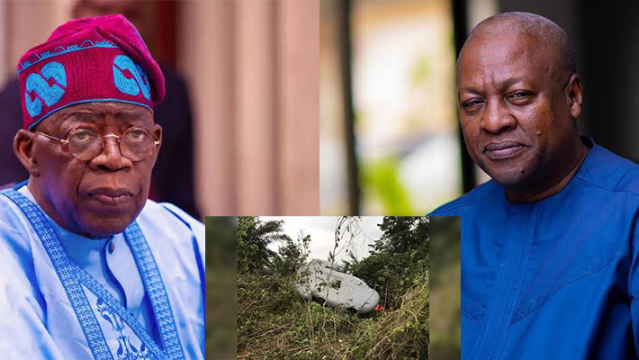 President Tinubu Sends Condolences to Ghana Over Fatal Helicopter Crash