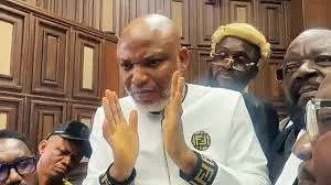 Nnamdi Kanu fails to open defence, case adjourned till Monday