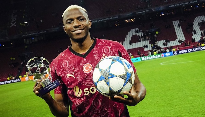 Osimhen Nets First Champions League Hat-Trick as Galatasaray Defeat Ajax 3–0