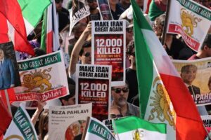 Thousands march in US against Iran’s crackdown on protesters