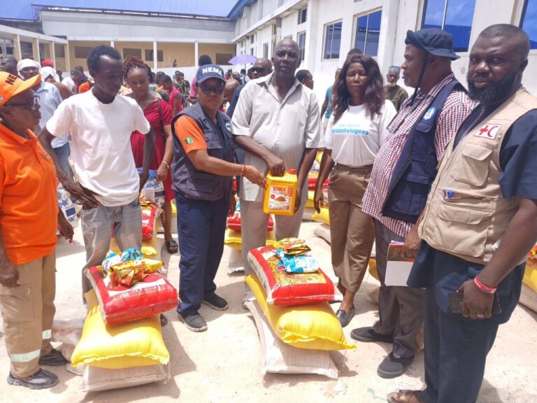 NEMA distributes relief materials to C’River fire victims