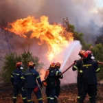 Firefighting Pilots Die as Helicopters Collide Battling Greek Wildfire
