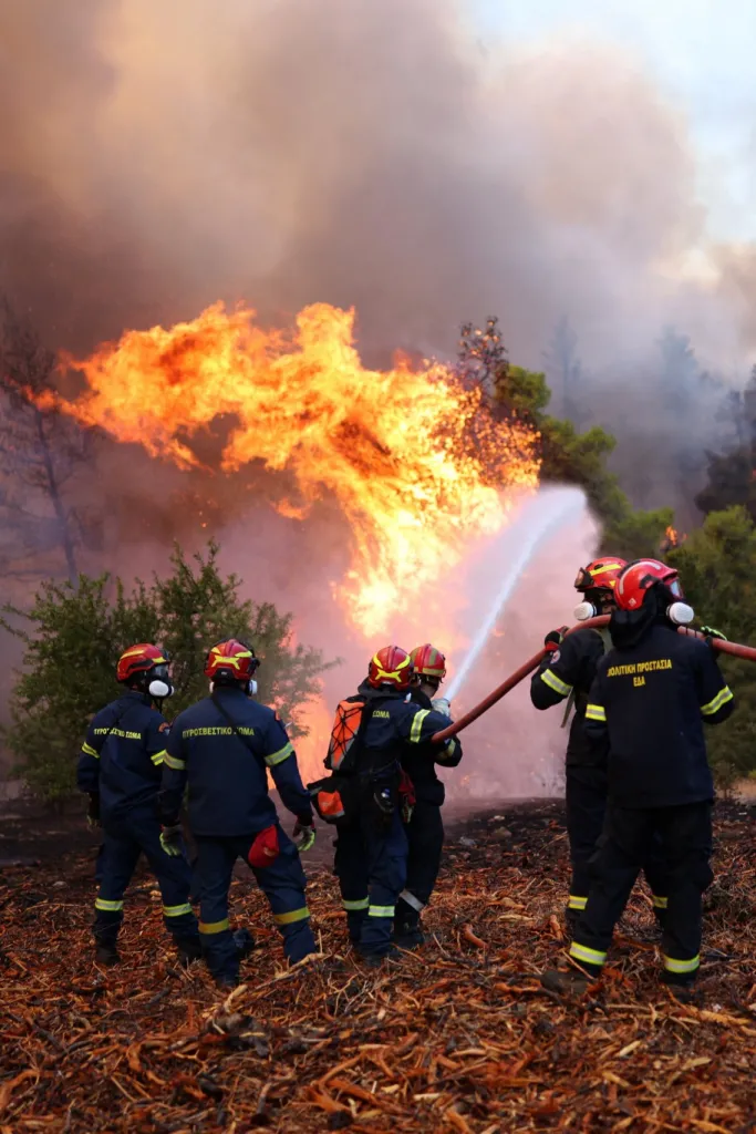 Firefighting Pilots Die as Helicopters Collide Battling Greek Wildfire