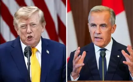 US-Canada trade war escalates as Trump threatens tariff hike on autos after Carney vows to retaliate