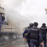 Russian Drone Hits Train near Poland Border after Boris Johnson Passes