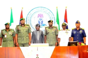 Tinubu Meets CDS, Service Chiefs, Over 2027 Polls Security